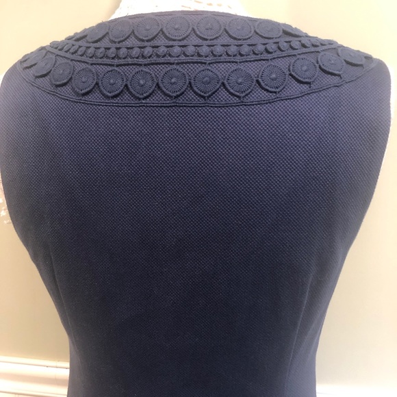 Vineyard Vines Navy Cotton Sleeveless Shift Dress - Picture 7 of 8